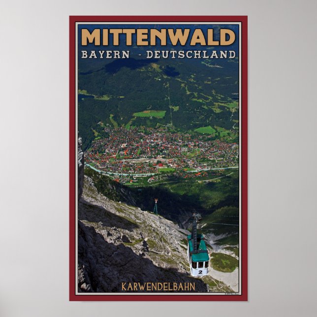 Póster Mittenwald - Karwendelbahn Terminus (Frente)