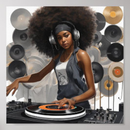 Póster mix dj girl lili