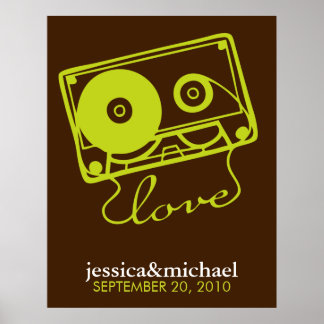 Póster Mix Tape of Love Customizable Wall Art