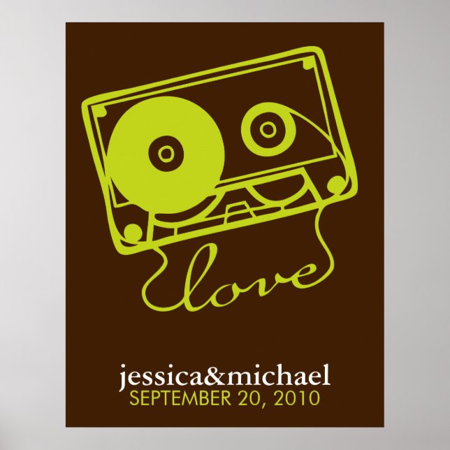 Póster Mix Tape of Love Customizable Wall Art (Frente)