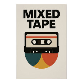 Póster MIXED TAPE – L’hommage visuel à vos compilations