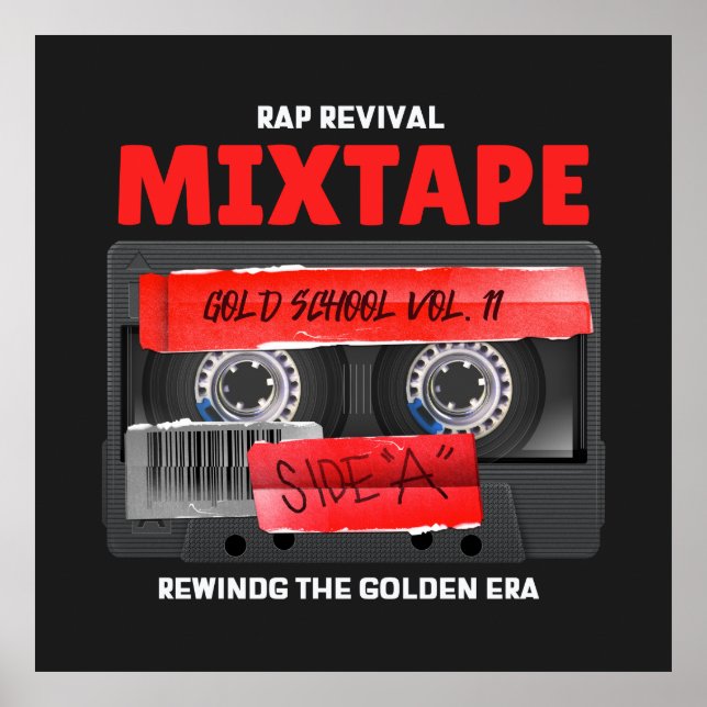 Póster Mixtape Rap Revival Golden Era (Frente)