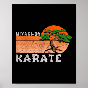 Póster Miyagi-do Karate Gracioso Árbol de Karate Bonsai