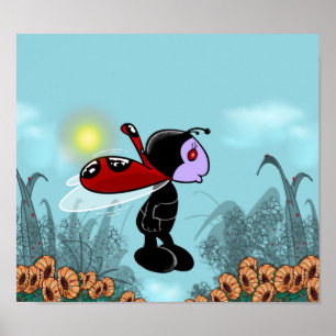 Póster Mizz Ladybug