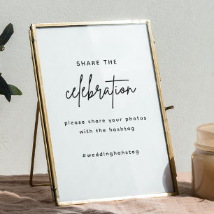 Póster Mkdern Comparte la etiqueta del boda de amor