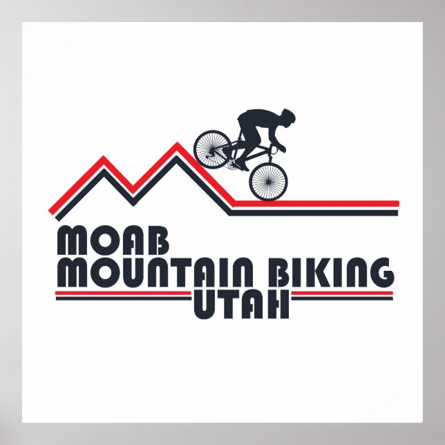 Póster Moab mtb ciclismo de montaña (Frente)