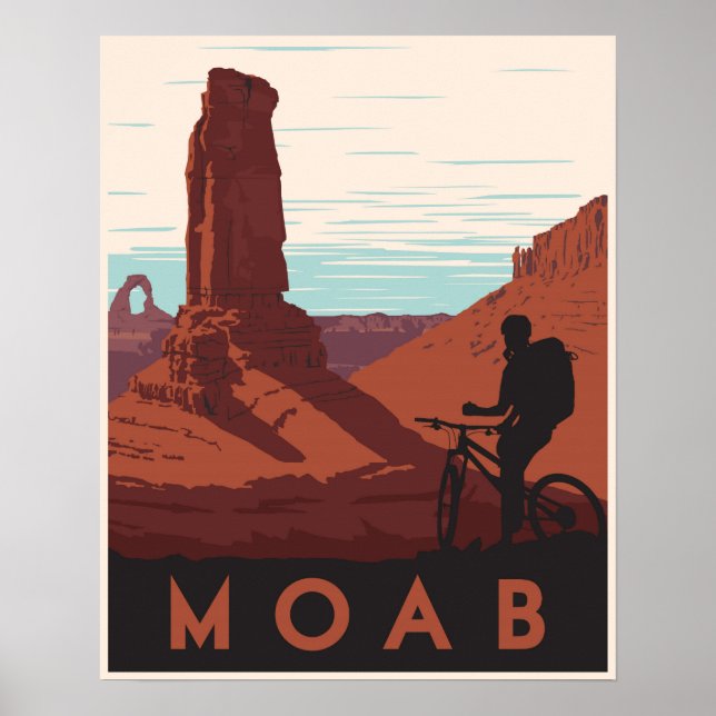 Póster Moab, Utah (Frente)