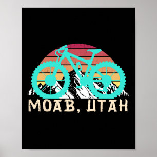 Póster Moab Utah Bicicleta De Montaña Para Ciclismo De Mo