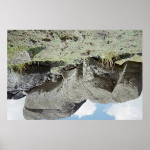 Póster Moai Pit en el cielo