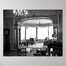 Póster Mobiliario Antiguo Vintage Fotografía En Blanco Y 