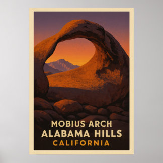 Póster Mobius Arch Alabama Hills California V01