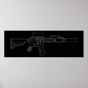 Póster MOD 0 de CQBR MK18