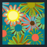 Póster Mod & Pop 2<br><div class="desc">Bright bold pop flowers. Fun images for your public spaces like family room,  lobby,  kitchen and entry or hospitality and restaurants.</div>