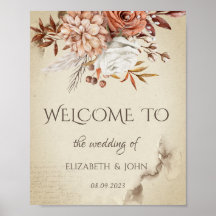 Moda Acuarela Flores De Otoño Guardar La Fecha