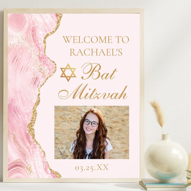 Póster Moda Agate de Oro Rosado, foto Fiesta Mitzvah (Subido por el creador)