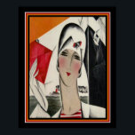 Póster Moda Art Deco Dryden Imprimir 16 x 20 ca. 1922<br><div class="desc">Asombroso,  colorido. Impresión Art Deco por Helen Dryden</div>