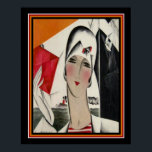 Póster Moda Art Deco Dryden Imprimir 16 x 20 ca. 1922<br><div class="desc">Asombroso,  colorido. Impresión Art Deco por Helen Dryden</div>