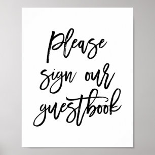 Póster Moda Boda con mano y carta Rótulo nuestro libro de