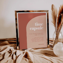 Póster Moda Cápsula de tiempo de Terracota Primer signo d