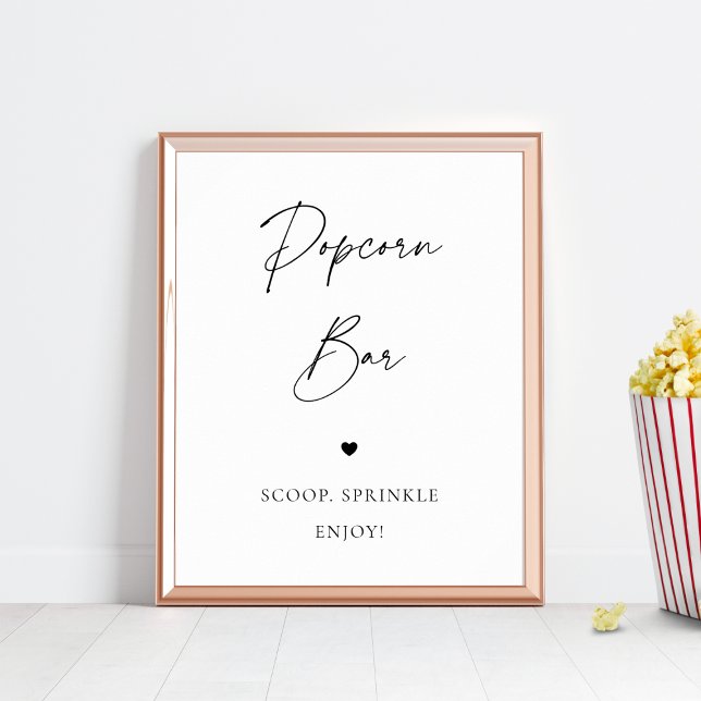Póster Moda cardíaca moderna Boda de palomitas de maíz Ba (Subido por el creador)