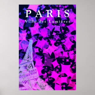 Póster Moda Cute París Torre Eiffel Poster de presupuesto