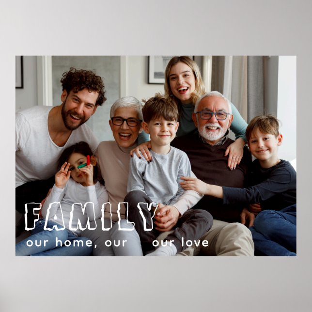 Póster Moda de combinación de guiones familiares (Frente)
