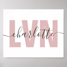 Póster Moda de enfermería profesional con licencia LVN pe