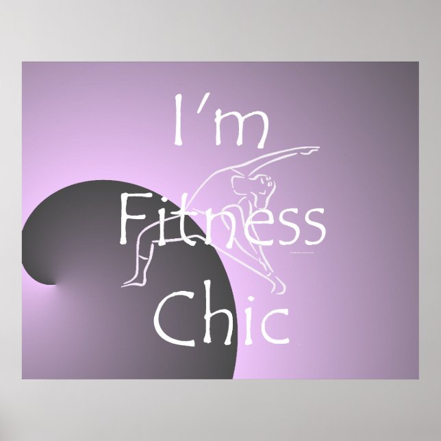 Póster MODA de fitness superior (Frente)