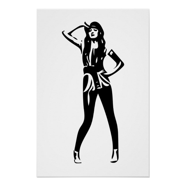 Póster Moda de la costura esbozada (Anverso)