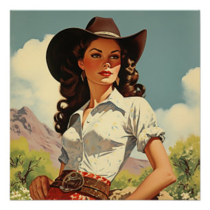 Póster Moda de la realeza del Rodeo: Whispers salvajes de