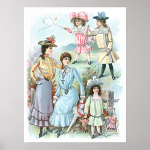 Póster moda de los 1900s