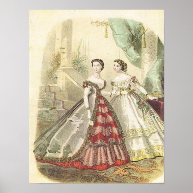 Póster Moda de los años 1860 (Frente)
