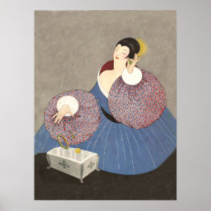 Póster Moda de los años 20 del art déco