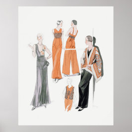 Póster Moda de los años 30