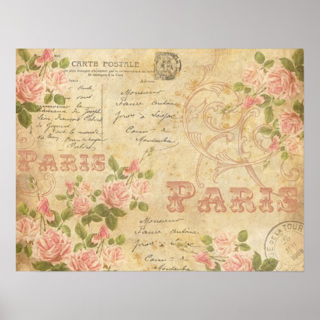 Póster Moda de París (Frente)