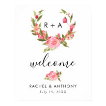 Moda de Rótulo de bienvenida de color rosa rosa ro