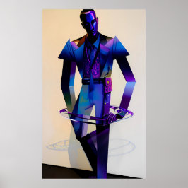 Póster Moda de Saturno, anillo de pantalones para hombres