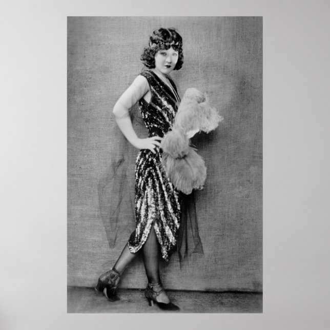 Póster Moda del Flapper de los años 1920 (Frente)
