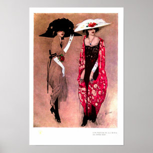 Póster Moda del gran gorra