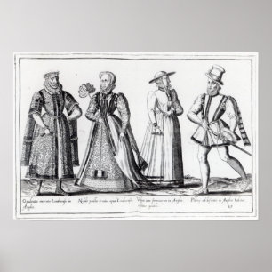 Póster Moda durante el período de Tudor