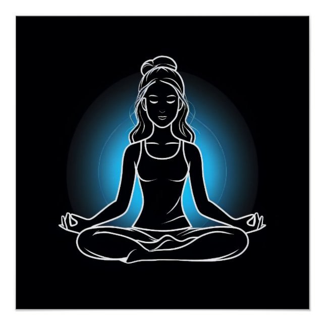 Póster Moda espiritual del yoga: tranquilidad en movimien (Anverso)