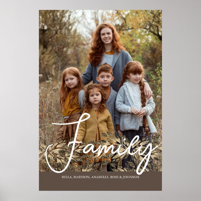 Póster Moda Faux Golden Purpurina Foliage Full Photo (Frente)