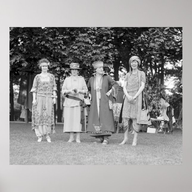 Póster Moda femenina de los años 20 (Frente)