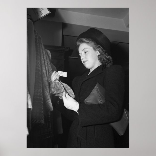 Póster Moda femenina de los años 40 (Frente)