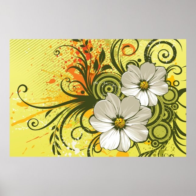 Póster Moda floral 9 Imprimir (Frente)