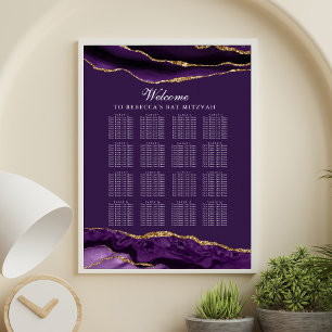 Póster Moda Gráfica de asientos Fiesta de Agate de Oro Pú