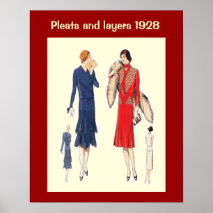 Póster Moda histórica 1928