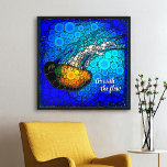Póster Moda Jellyfish Photo Circle Art "Ve con el flujo"<br><div class="desc">"Ve con el flujo". Dé una lección de esta medusa amarilla naranja flotando en el azul turquesa del océano y deje que la vida siga su curso cada vez que mire esta colorida y inspiradora cita, poster de fotos. ¡Hace un gran regalo edificante y inspirador! Usted puede personalizar fácilmente este...</div>