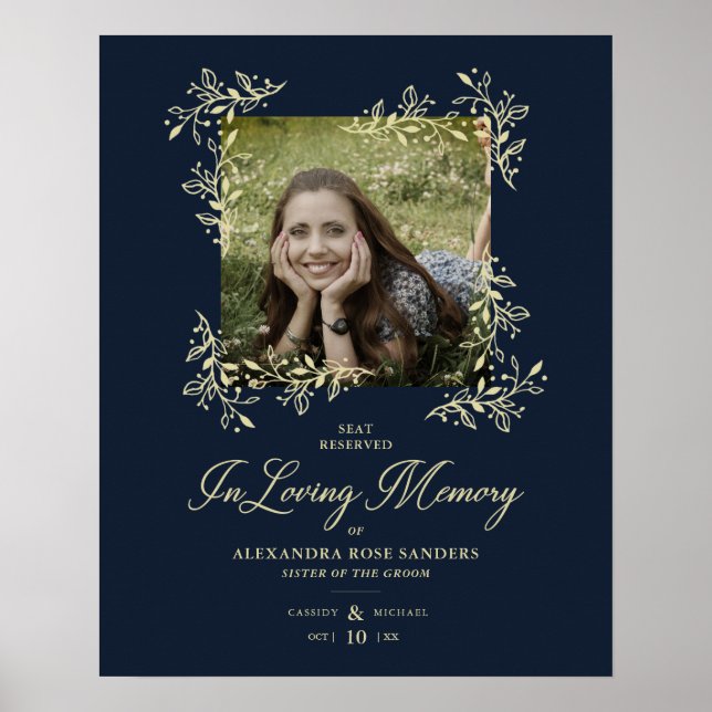 Póster Moda Leída Mano Florece Boda de Marina Memoral P (Frente)