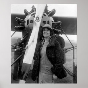 Póster Moda Meets Aviation, años 20